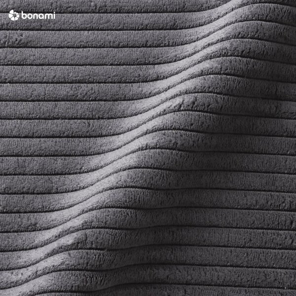 Tmavě šedá čalouněná jednolůžková postel s úložným prostorem 90x200 cm Cabana – Meise Möbel