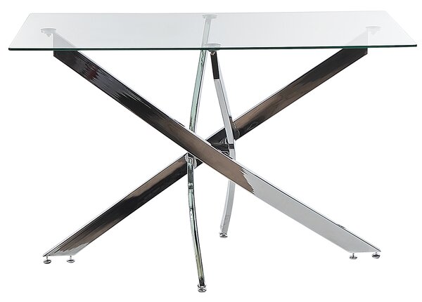 Jídelní stůl MARAMO Stříbrná 120 cm 70 cm Bezpečnostní sklo