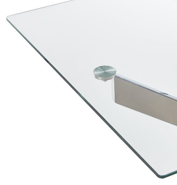 Jídelní stůl MARAMO Stříbrná 120 cm 70 cm Bezpečnostní sklo