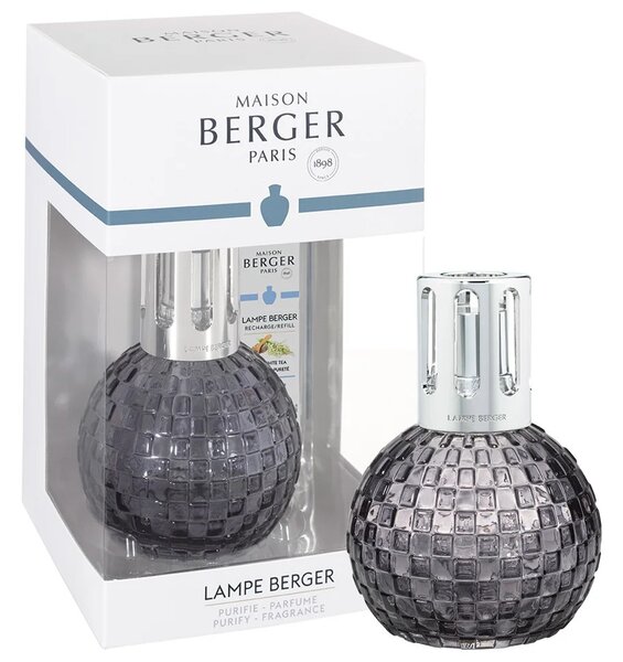 Maison Berger Paris Katalytická lampa DISCO šedá + náplň Ambrový prach 250 ml