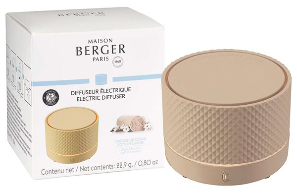 Maison Berger Partis Bezdrátový elektrický difuzér Nomade s náplní Bavlněná péče p. 8 cm béžový