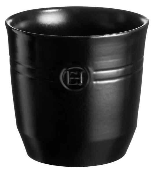 Emile Henry Keramická nádoba na kuchyňské náčiní 16,5 cm černá lanýžová
