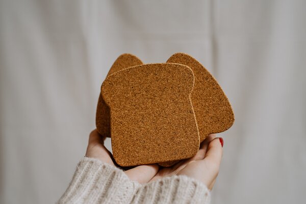 Korková podložka TOAST pod hrnek 11 x 10,5 cm