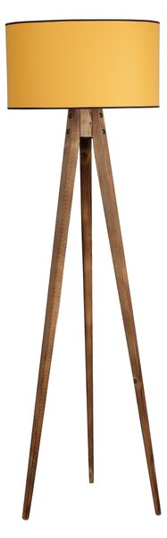 ASIR Stojací lampa LAMBADER hnědá hořčicová