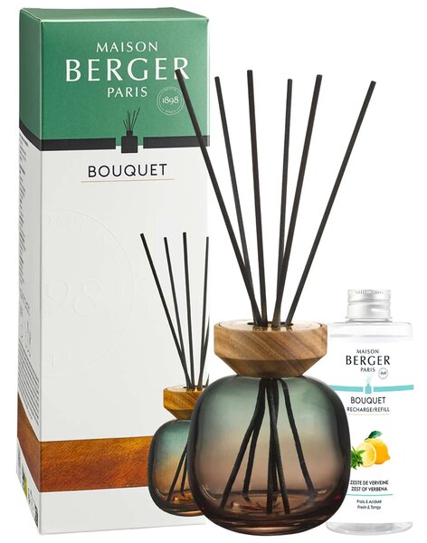 Maison Berger Paris Aroma difuzér Wood zelený + náplň Verbena 180 ml