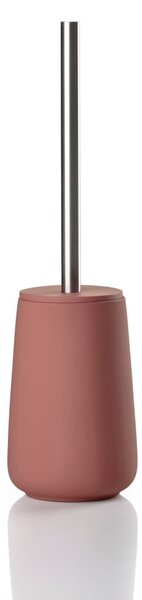Světle červená porcelánová WC štětka Nova – Zone