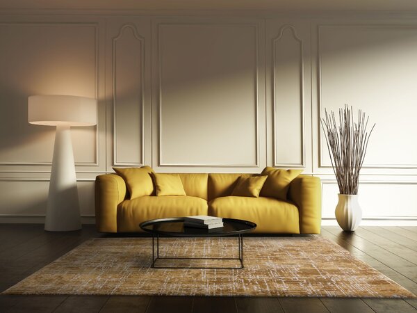 Tribeca Design Kusový koberec Zoom Abstract Gold Rozměry: 120x170 cm