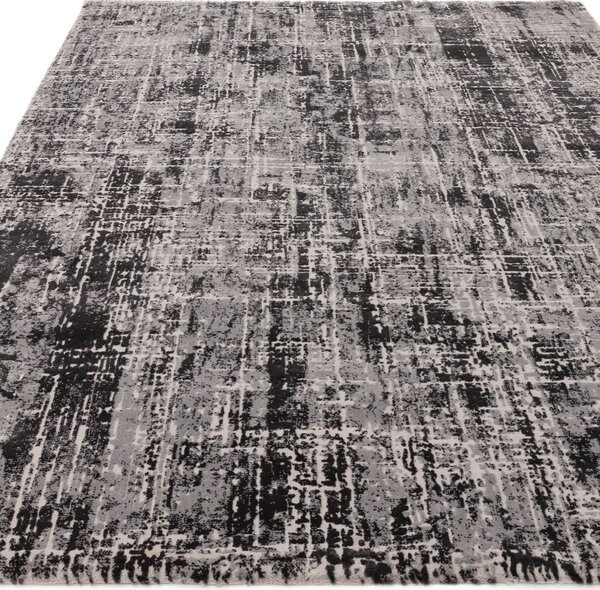 Tribeca Design Kusový koberec Zoom Abstract Black Rozměry: 120x170 cm