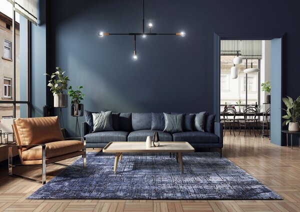 Tribeca Design Kusový koberec Zoom Abstract Navy Rozměry: 120x170 cm