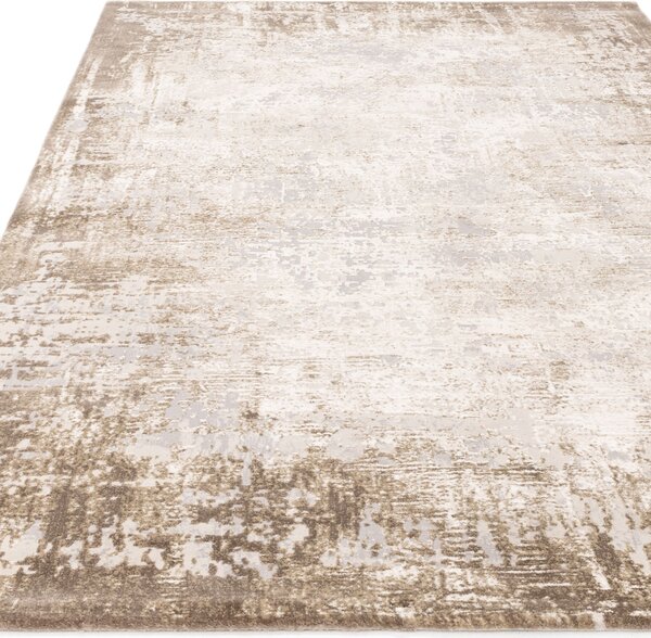 Tribeca Design Kusový koberec Zoom Border Beige Rozměry: 120x170 cm