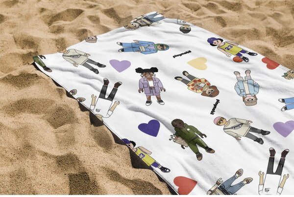 Froté bavlněná plážová osuška 75x140 cm Unique United – Playmobil
