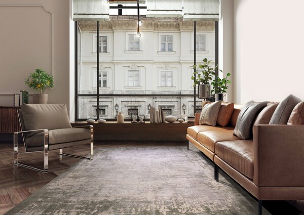 Tribeca Design Kusový koberec Zoom Border Green Rozměry: 120x170 cm