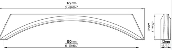 Siro BAUER chrom lesklý 160 mm
