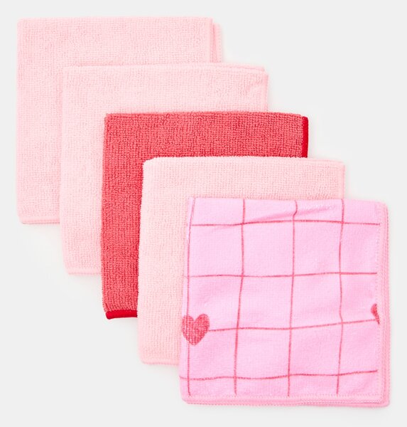 Sinsay - Sada utěrek z mikrovlákna 5 pack - vícebarevná