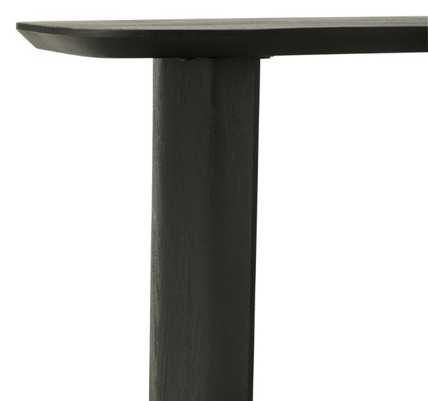 -25 % Dny MOMENTI– J-line Černý dřevěný toaletní stolek Acacia 130 x 76,2 cm
