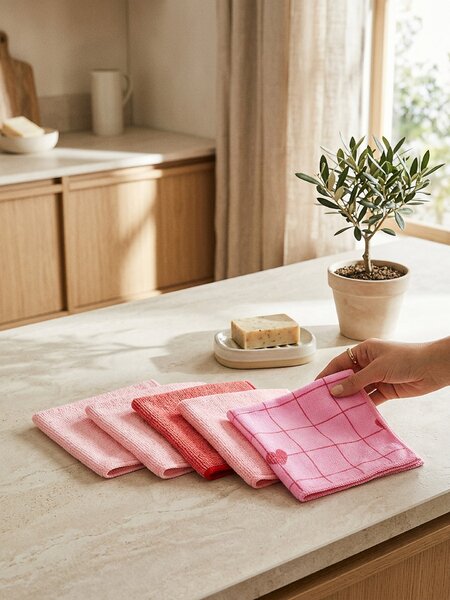 Sinsay - Sada utěrek z mikrovlákna 5 pack - vícebarevná