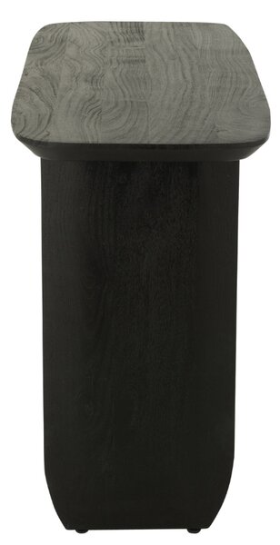 -25 % Dny MOMENTI– J-line Černý dřevěný toaletní stolek Acacia 130 x 76,2 cm