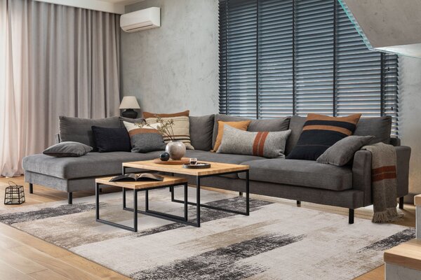 Tribeca Design Kusový koberec Zoom Lines Beige Rozměry: 120x170 cm