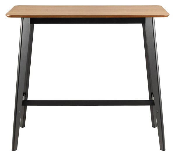 Actona Barový stůl Roxby 120 cm z masivu dub přírodní/černý
