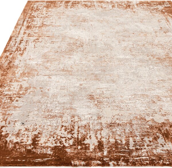 Tribeca Design Kusový koberec Zoom Border Terracotta Rozměry: 120x170 cm