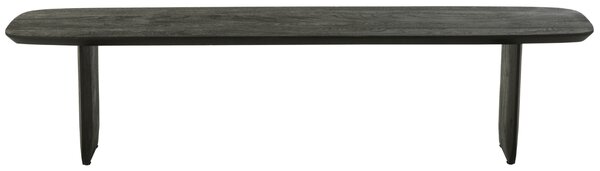 J-line Černá dřevěná lavice Acacia 190 cm