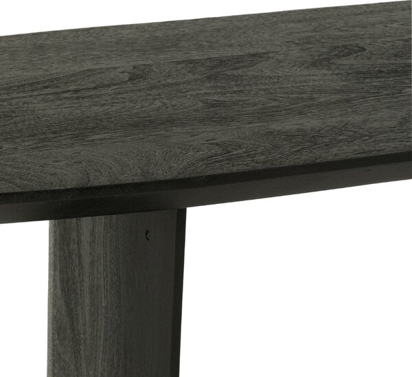 J-line Černá dřevěná lavice Acacia 190 cm