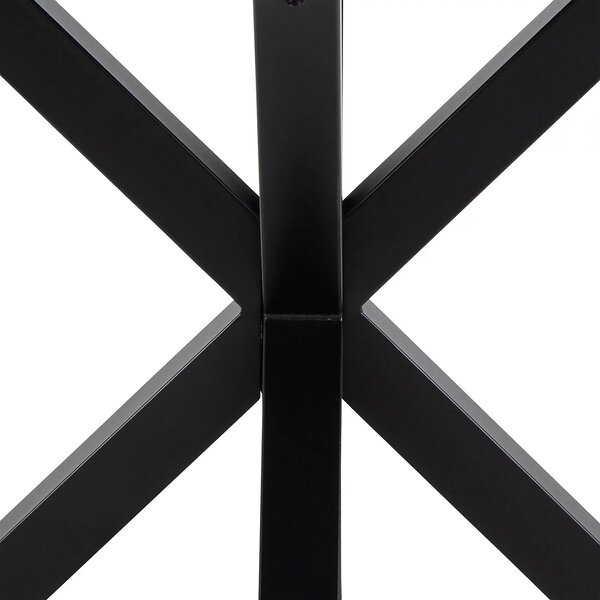 Actona Jídelní kulatý stůl Heaven 120 cm bílý mramor/černý