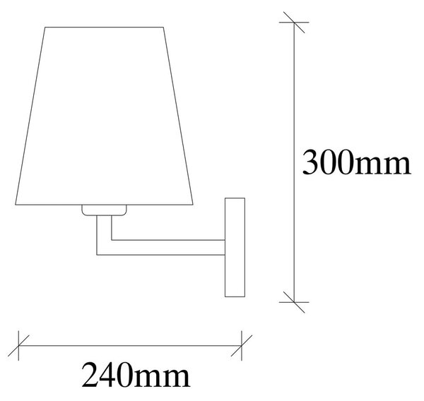 Béžové/ve zlaté barvě nástěnné svítidlo ø 18 cm Profil – Opviq lights