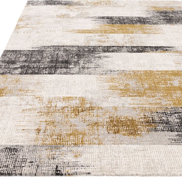 Tribeca Design Kusový koberec Zoom Lines Gold Rozměry: 120x170 cm