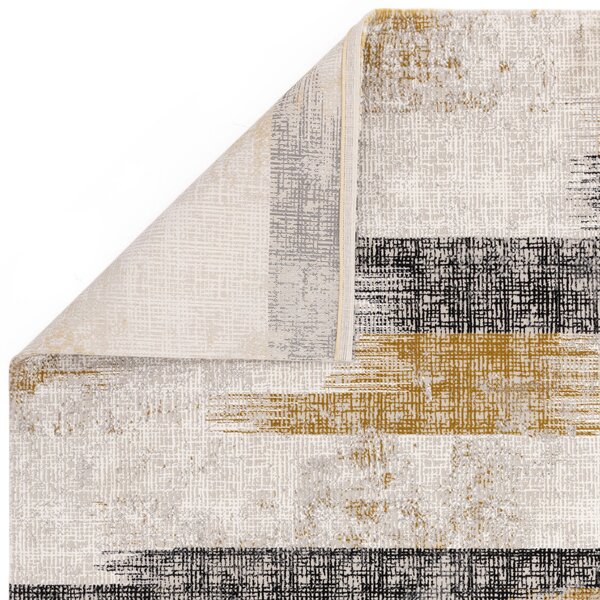 Tribeca Design Kusový koberec Zoom Lines Gold Rozměry: 120x170 cm