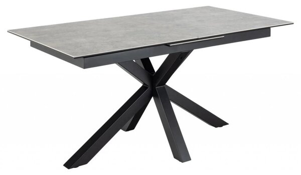 Actona Jídelní rozkládací stůl Heaven 168/210 cm šedý/černý