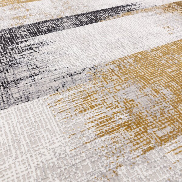 Tribeca Design Kusový koberec Zoom Lines Gold Rozměry: 120x170 cm