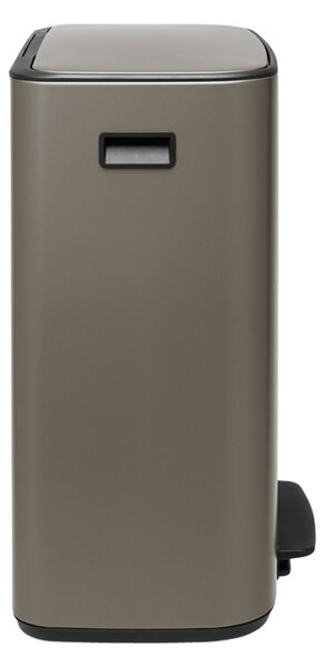 Brabantia odpadkový pedálový koš Bo 60L, platinová