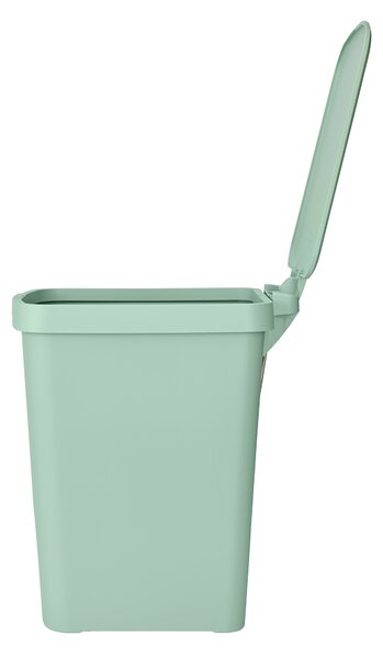 Brabantia plastový odpadkový pedálový koš StepUp - 25 L, nefritově zelená