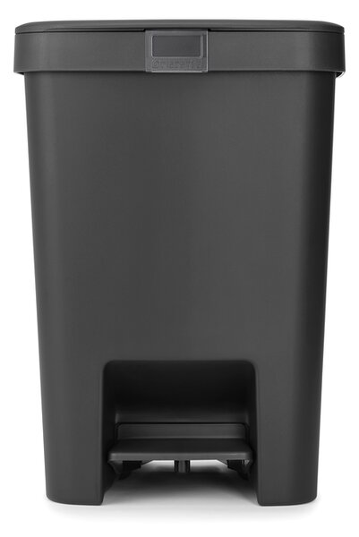 Brabantia plastový odpadkový pedálový koš StepUp - 25 L, tmavě šedá