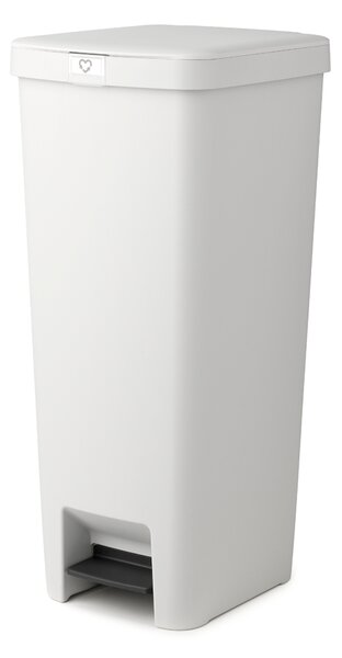 Brabantia plastový odpadkový pedálový koš StepUp - 40 L, světlešedá