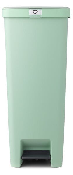 Brabantia plastový odpadkový pedálový koš StepUp - 40 L, nefritově zelená