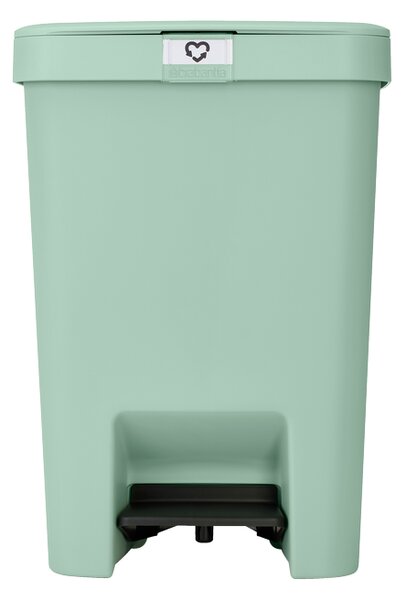 Brabantia plastový odpadkový pedálový koš StepUp - 25 L, nefritově zelená