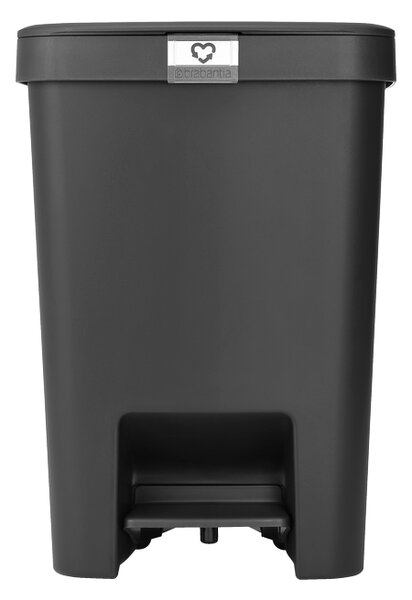 Brabantia plastový odpadkový pedálový koš StepUp - 25 L, tmavě šedá