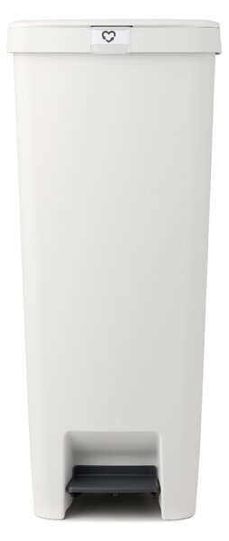 Brabantia plastový odpadkový pedálový koš StepUp - 40 L, světlešedá