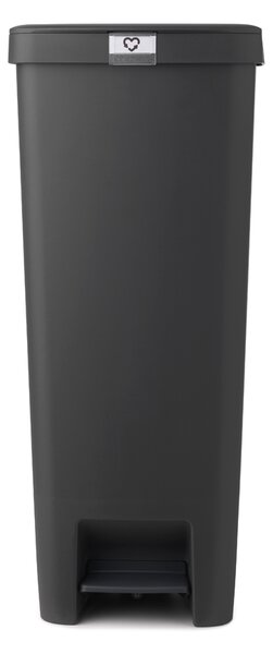 Brabantia plastový odpadkový pedálový koš StepUp - 40 L, tmavěšedá