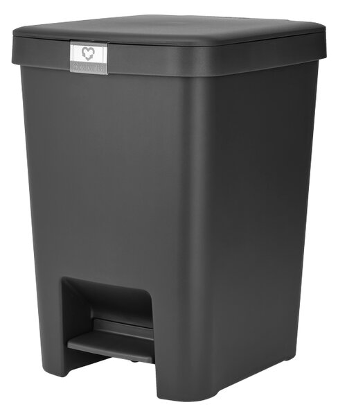 Brabantia plastový odpadkový pedálový koš StepUp - 25 L, tmavě šedá