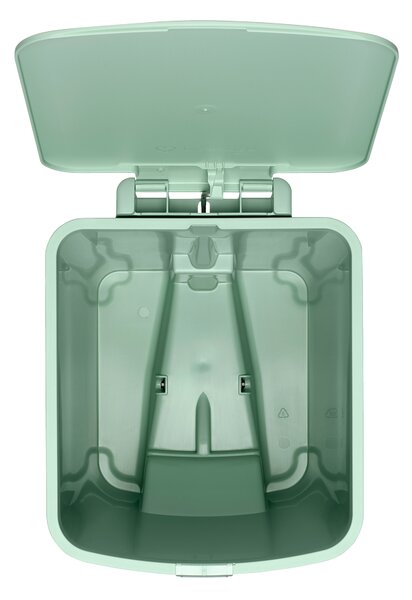 Brabantia plastový odpadkový pedálový koš StepUp - 25 L, nefritově zelená