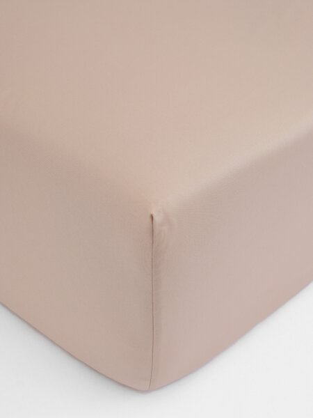 MK Lůžkoviny Saténové prostěradlo Diana 90 × 200 cm - cappuccino