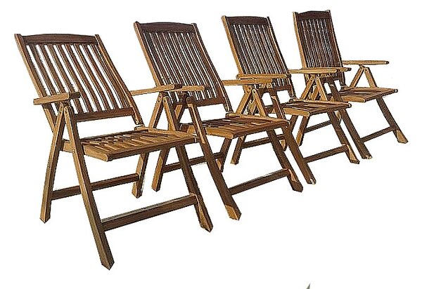 Zahradní polohovatelné křeslo RIVIERA (teak)