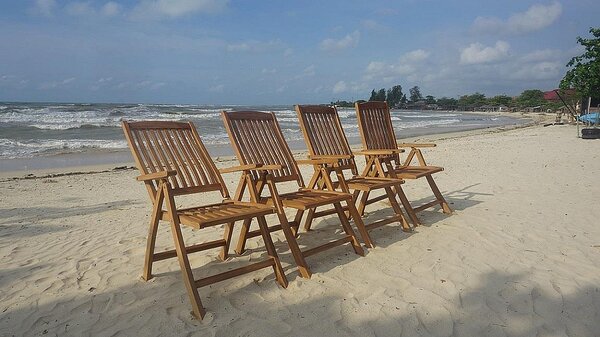 Zahradní polohovatelné křeslo RIVIERA (teak)