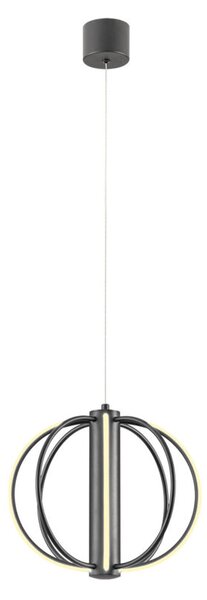 Redo Závěsné LED svítidlo MOSS, 20W, ø 30 cm, 3000K stmívatelné Barva: Černá