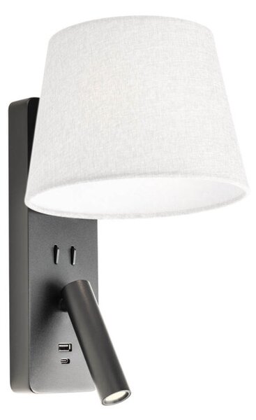 Redo Nástěnné LED svítidlo NEMIA 18W, v. 320 mm, CRI90 Barva: Bronz, Barva světla: 3000K