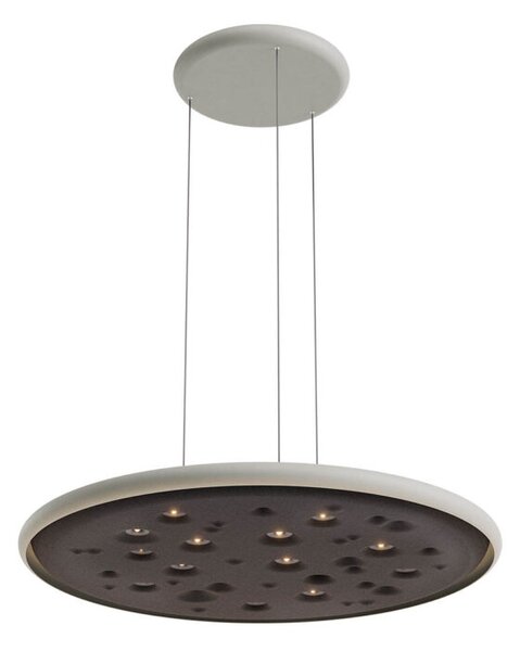 Redo Závěsné LED svítidlo NEBA 48,5W, ø 73 cm, 3000K stmívatelné Barva: Černá, Barva světla: 3000K