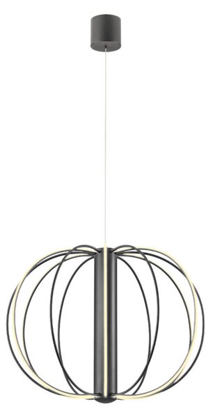 Redo Závěsné LED svítidlo MOSS, 72W, ø 70 cm, 3000K stmívatelné Barva: Černá